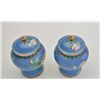 Image 2 : One pair of Chinese urns with beautiful  detailed cloisonné Enamel work.  Est.:$250-$300.