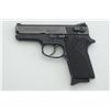 Image 2 : Smith & Wesson Model 3914 DA semi-auto  pistol, 9mm cal., 3-1/2” barrel, mat black  finish, checkere