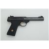 Image 1 : Browning Buck Mark semi-auto pistol, .22LR  cal., 5-1/2” barrel, black finish, checkered  hard rubbe