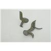 Image 2 : Pair of metal adjustable winged eagle display  stands approx. 4” in height, showing some  age; could