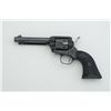 Image 1 : Colt Single Action Frontier Scout revolver,  .22LR cal., 4-3/4” barrel, blue finish,  checkered hard