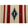 Image 2 : Mexican Chimayo rug approx. 22” x 46” and in  overall very good condition showing a white  backgroun