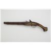 Image 2 : Relic European flintlock pistol, approx. 19”  overall in out-of-the-attic condition with  working ac