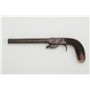 Image 2 : English underhammer single shot pistol by E.  Egg, .38 cal., 5-1/2” octagon barrel,  checkered wood 