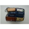 Image 1 : Lot of 8 misc. handgun cardboard boxes  including a Colt Agent wood grained box, 5  S&W blue boxes, 