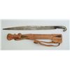 Image 2 : Mexican machete with leather sheath in  overall good condition; blade is inscribed  Todo Sera Vencin