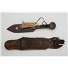 Image 2 : Indian-style knife and leather sheath in  early 19th Century style, made in the 20th  century; knife
