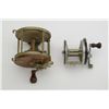 Image 1 : Two old fishing reels including a Pflueger  CAPITOL  No. 1989 reel in well-used condition  and a lar