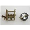 Image 2 : Two old fishing reels including a Pflueger  CAPITOL  No. 1989 reel in well-used condition  and a lar