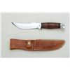 Image 1 : Case XX belt knife in Case XX leather sheath  approx. approx. 9” overall with an approx. 5”  blade, 