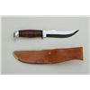 Image 2 : Case XX belt knife in Case XX leather sheath  approx. approx. 9” overall with an approx. 5”  blade, 