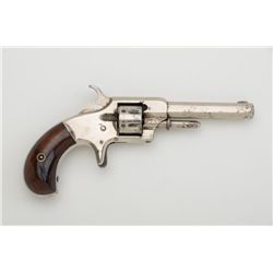 Whitneyville Armory spur trigger revolver,  .22 cal., 3-1/4” barrel, nickel finish,  rosewood grips,