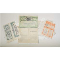 Approx. 12 misc. documents, primarily mining  stocks, special district and refunding bonds  with bea