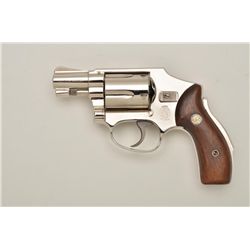 Smith & Wesson Model 40 DA hammerless  revolver, .38 Special cal., 2” barrel, flat  latch, nickel fi