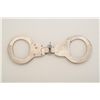 Image 4 : M.A. Gill handcuffs with key, nickel plated  in very good condition, made in Kansas City,  MO. and m