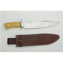 Jerry Fisk, Master Smith large modern knife  marked “National Living Treasure Series”,  approx. 16-1