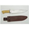 Image 1 : Jerry Fisk, Master Smith large modern knife  marked “National Living Treasure Series”,  approx. 16-1