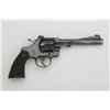 Image 1 : Colt Officer’s Model Special DA revolver,  .22LR cal., 6” heavy barrel, blue finish,  checkered hard