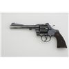 Image 2 : Colt Officer’s Model Special DA revolver,  .22LR cal., 6” heavy barrel, blue finish,  checkered hard