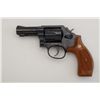 Image 1 : Smith & Wesson Model 547 DA revolver, 9mm  cal., 3” bull barrel, blue finish, rounded  butt, checker