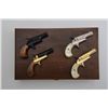 Image 1 : Cased set of 4 modern Butler single shot  derringers, all .22 short cal., all 2-1/2”  barrels and in