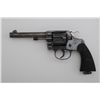 Image 2 : Colt New Service DA revolver, .45 Colt cal.,  5-1/2” barrel, blue finish, checkered hard  rubber gri