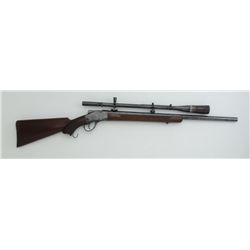 Custom Sharps Model 1878 Borchardt single  shot target rifle, .22 Max/.22R2 cal., 26”  round barrel,