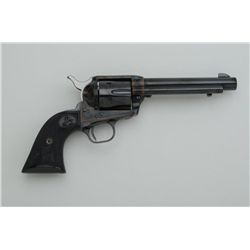 Colt SAA revolver, .32-20 cal., 5-1/2”  barrel, blue and case hardened finish,  checkered hard rubbe