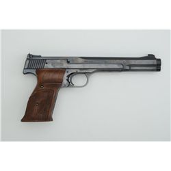 Smith & Wesson Model 41 semi-auto target  pistol, .22LR cal., 7-1/2” barrel, blue  finish, checkered