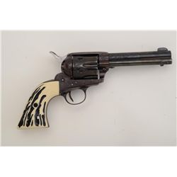 Engraved Great Western Arms Co. Single Action  revolver, .38 Special cal., 4-3/4” barrel,  blue fini