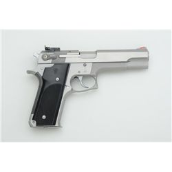 Smith & Wesson Model 645 DA semi-auto pistol,  .45 cal., 5” barrel, stainless, checkered  black grip