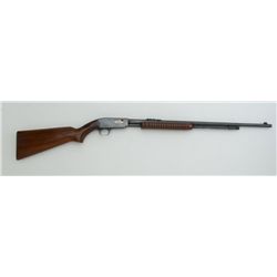 Winchester Model 61 pump action rifle, .22  short, long or LR cal., 24” round barrel,  blue finish,