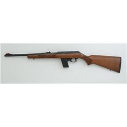 Marlin Model 9 Camp semi auto carbine, 9mm  cal., 16-1/2” barrel, blue finish, checkered  wood stock