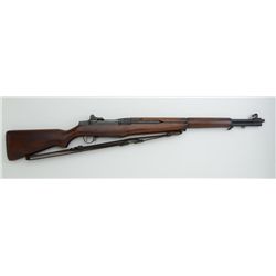 U.S. Springfield Armory M1 Garand rifle, .30  cal., 24” barrel, #6096434 with leather  sling. This g