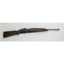 U.S. M1 carbine by Underwood, .30 cal., 18”  Underwood barrel dated 2-44, no magazine,  flat bolt, t