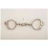 Image 1 : Cobb Detective handcuffs with key, nickel  plated in very good condition, swivel single  link; worki