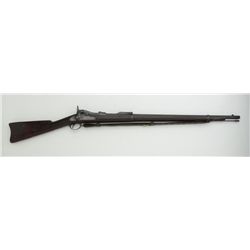 U.S. Springfield Model 1884 trapdoor rifle,  .45-70 cal., 29-1/2” barrel, wood stock,  leather sling