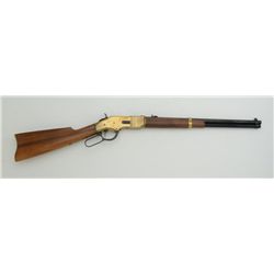 Italian copy of a Winchester Model 1866 lever  action carbine, .38 Sp. cal., 19” barrel,  blue finis