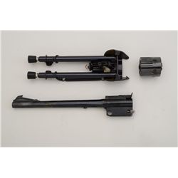 Accessory lot containing a Harris Model 1A  Ultra light rifle bipod in like new  condition, a Colt .