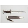 Image 2 : German nazi SA dagger with sheath and hanger,  RZ blade dated 1941 in overall good  condition; one s