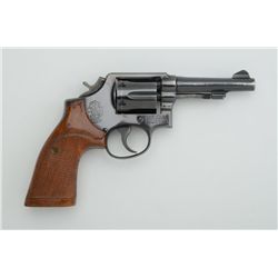 Smith & Wesson Model 10-5 DA revolver, .38  Special cal., 4” barrel, blue finish,  after-market chec