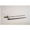 Image 1 : French bayonet and metal scabbard in overall  good condition; appears to be for a Gras  Model 1874; 
