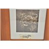 Image 2 : Framed print of an African lion, hand signed  by Charlen Jeffery, approx. 15” x 13” on  heavy rag pa