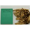 Image 2 : RCBS reloading dies for 6mm Rem. caliber with  approx. 50 brass casings.  Est.:  $50-$75.