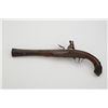 Image 2 : Mid-eastern style flared barrel flintlock  pistol approx. 18” overall in uncleaned  out-of-the-attic