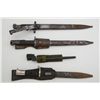 Image 2 : Lot of 4 misc. bayonets including 2 British  and 2 German, all with sheaths, one German  with broken