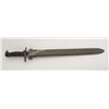 U.S. Model 1942 bayonet by P.A.L., 16” blade  with green plastic sheath, metal throat  marked “USN M