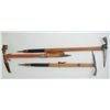 Image 1 : Lot of 3 mountain climbing ice axes, all in  overall good condition, one still retaining  its leathe