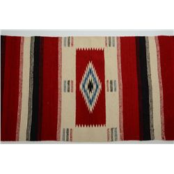 Mexican Chimayo rug approx. 44” x 22” and in  overall very good condition showing a  pleasing design