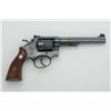 Image 1 : Smith & Wesson Model 14-3 DA revolver, .38  S&W Special cal., 6” barrel, blue finish,  checkered woo